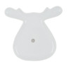 Bord rendier - 24x25 cm - wit