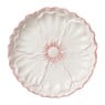 Dinerbord bloem - roze - ø26x3 cm