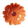 Schaal bloem - oranje - ø31.8x9.8 cm