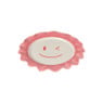 Gebaksbordje smile - roze/rood - ø18 cm