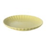 Dinerbord geschulpt - geel - ø25.6x3 cm