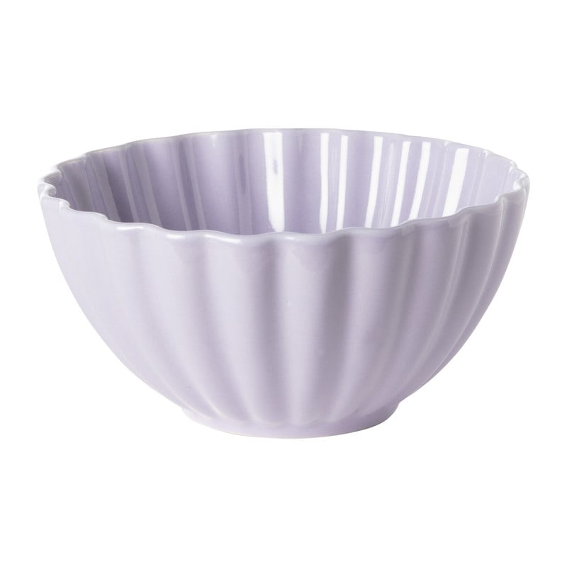 Schaal geschulpt  - lila - ø14x6.8 cm