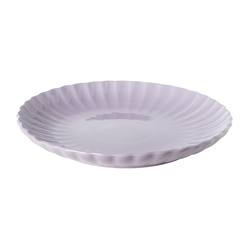Dinerbord geschulpt - lila - ø25.6x3 cm
