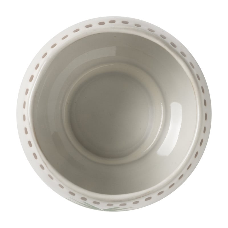 Schaaltje palmboom - beige/groen - ø11.15x8.5 cm