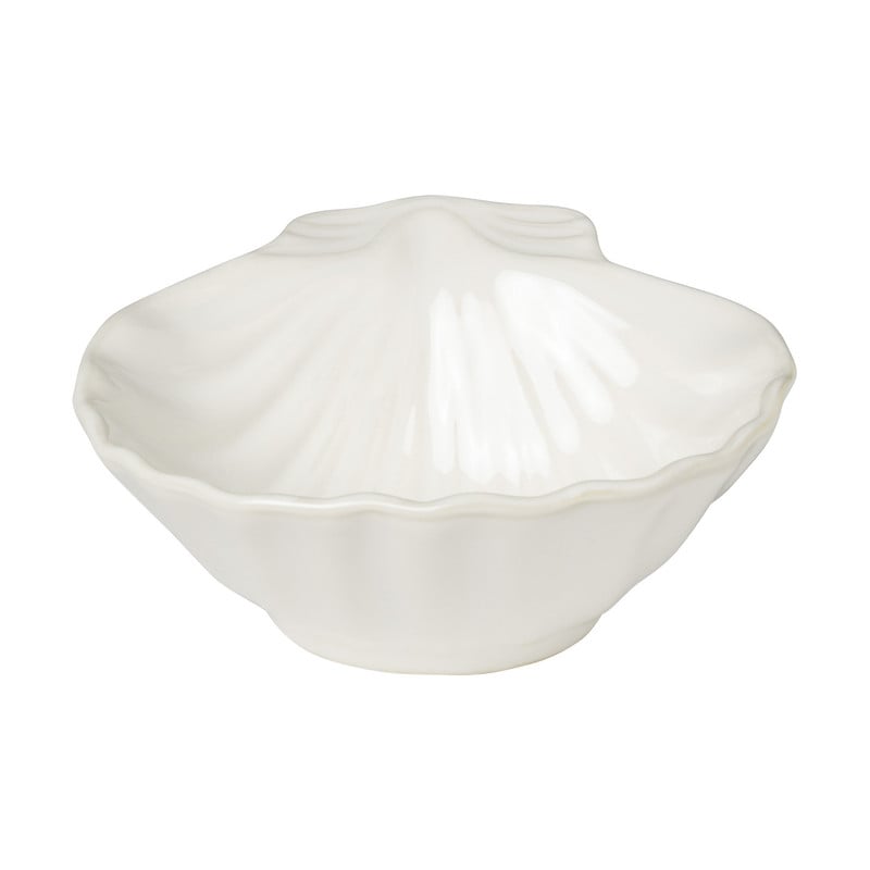 Schaaltje schelp - wit - 4.9x11.5x12.5 cm