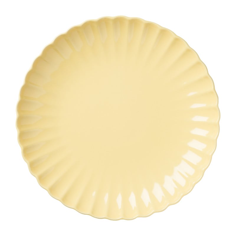 Dinerbord geschulpt - sunny - ø25.6x3 cm
