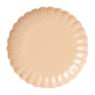 Ontbijtbord geschulpt - peach - ø20.4x2.4 cm