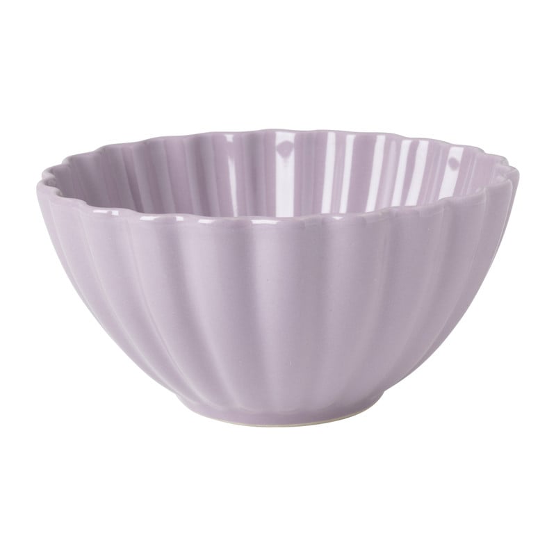 Schaal geschulpt - lila - ø14x6.8 cm