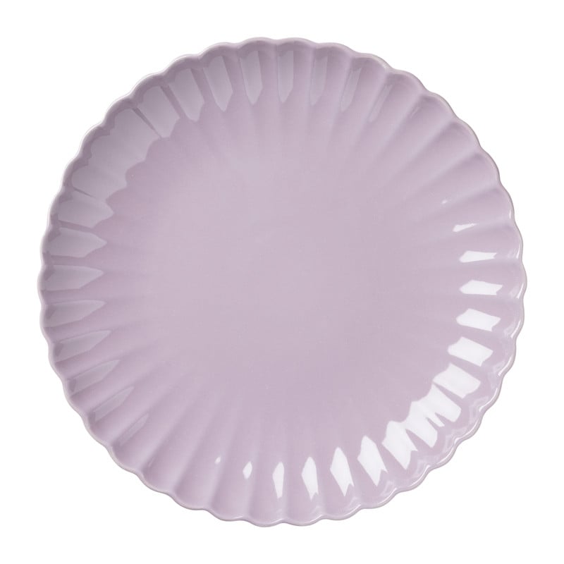 Dinerbord geschulpt - lila - ø25.6x3 cm