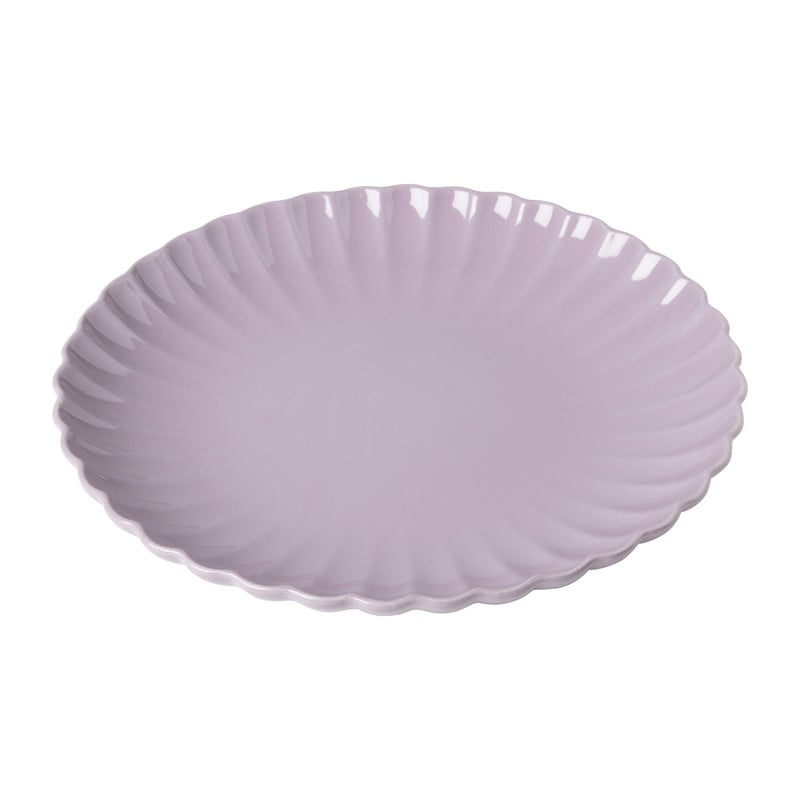 Dinerbord geschulpt - lila - ø25.6x3 cm