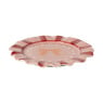 Gebaksbordje strikjes - roze/rood - ø18x2 cm