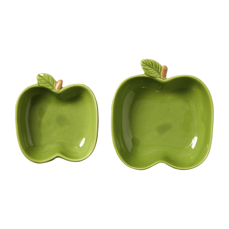 Schaaltje appel klein - groen - 3.3x9.8x10 cm