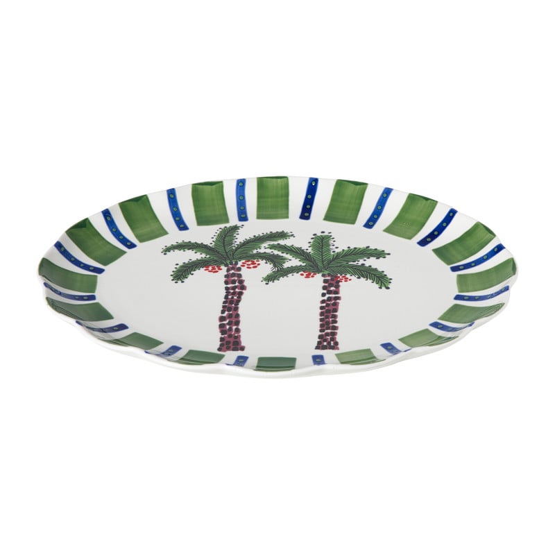 Serveerbord palmboom - multikleur - 3x39x32 cm