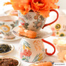 Mok met bloemen - multikleur - 250 ml