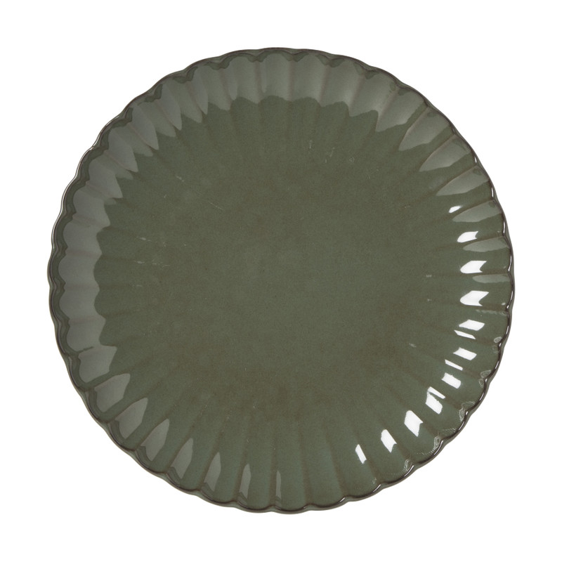 Dinerbord Caro - groen - ø25.6x3 cm 