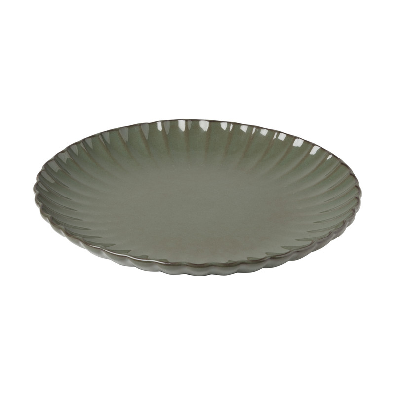 Dinerbord Caro - groen - ø25.6x3 cm 
