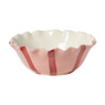Schaaltje strikjes - roze/rood - ø16x6 cm