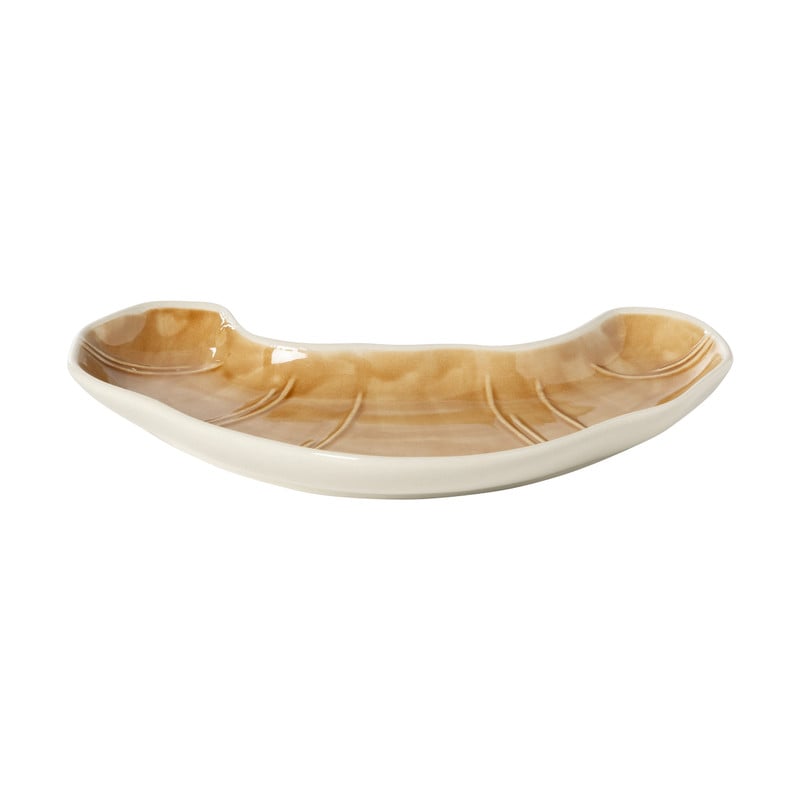 Schaaltje croissant - bruin -2x16x11 cm