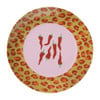 Ontbijtbord chili pepers - roze/rood - ø21x2 cm