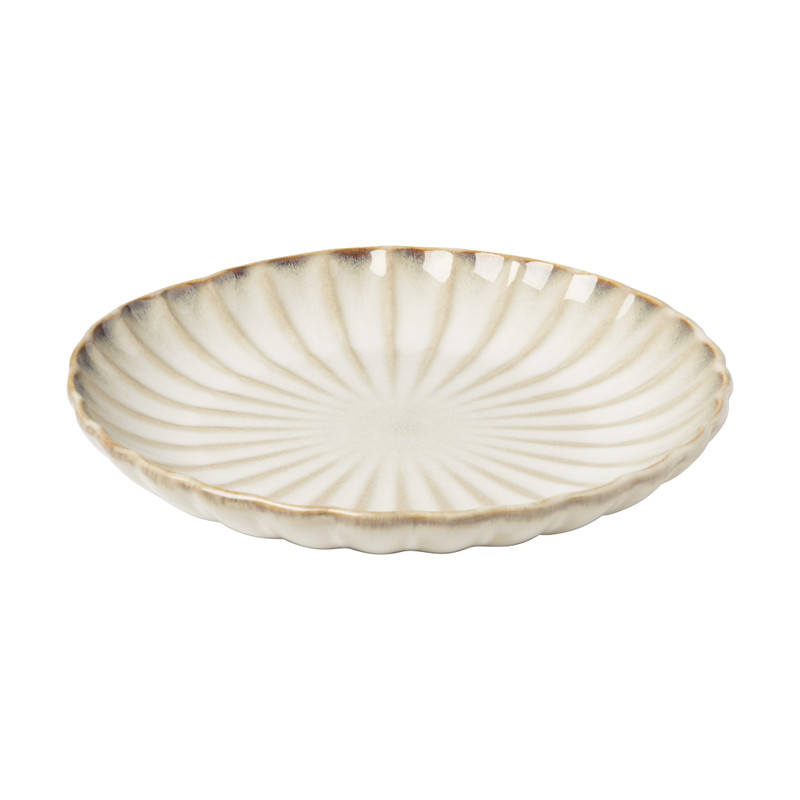 Ontbijtbord Caro - beige - ø20.4x2.4 cm