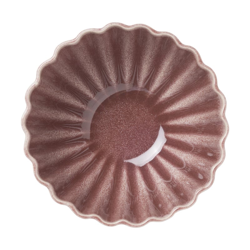 Schaal Caro - bordeauxrood - ø14x6.8 cm