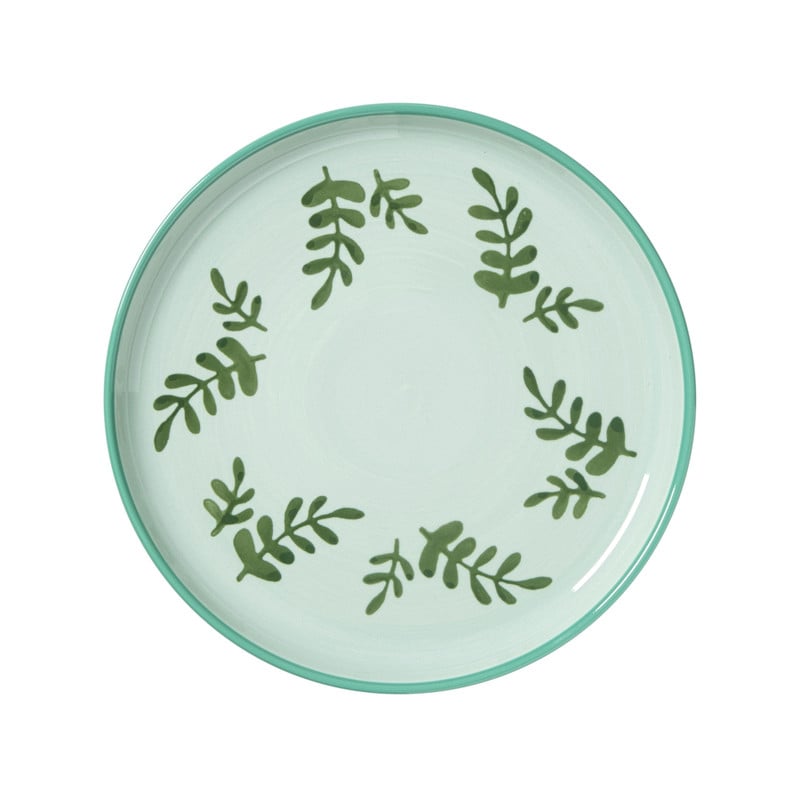 Ontbijtbord jolie - groen - ø21x2.1 cm