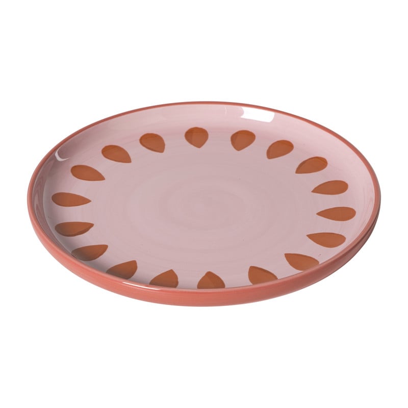 Ontbijtbord jolie - roze - ø21x2.1 cm