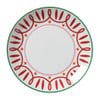 Dinerbord holly jolly - rood - ø26.8x2.8 cm