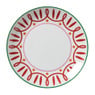 Dinerbord holly jolly - rood - ø26.8x2.8 cm