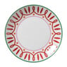 Ontbijtbord holly jolly - rood - ø20.6x2.5 cm