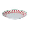 Ontbijtbord holly jolly - rood - ø20.6x2.5 cm