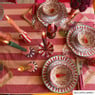 Ontbijtbord holly jolly - roze - ø20.6x2.5 cm