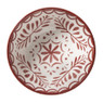 Schaaltje sterre klein - rood/wit - ø12x5.8 cm