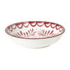 Schoteltje sterre - rood/wit - ø9.7x2 cm