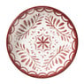 Schoteltje sterre - rood/wit - ø9.7x2 cm