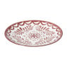 Ontbijtbord sterre - rood/wit - ø21.7x2.3 cm