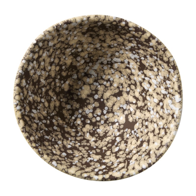 Schaaltje groot olivo - bruin - ø15.5x7.5 cm