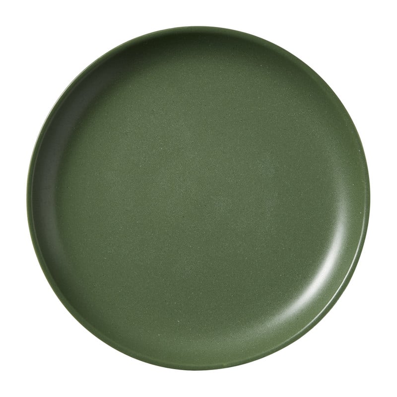 Dinerbord olivo - donkergroen - ø25.5x2.8 cm