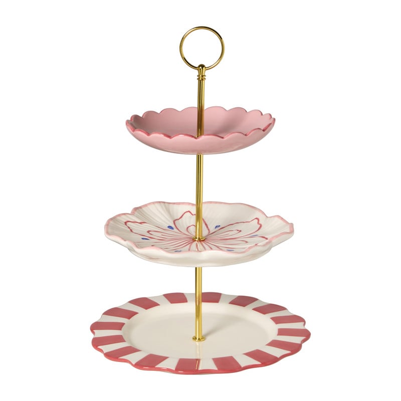 Etagère bloem - 3-laags - 34.5 cm