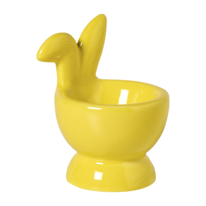 Eierdopje met oren - geel