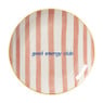 Ontbijtbord streep - roze - ø2.5x21 cm - Happy at Home by Sanny