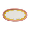 Plateau ovaal - multikleur - 1.8x16.3x30.5 cm - Happy at Home by Sanny