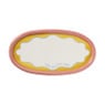 Plateau ovaal - multikleur - 1.8x16.3x30.5 cm - Happy at Home by Sanny