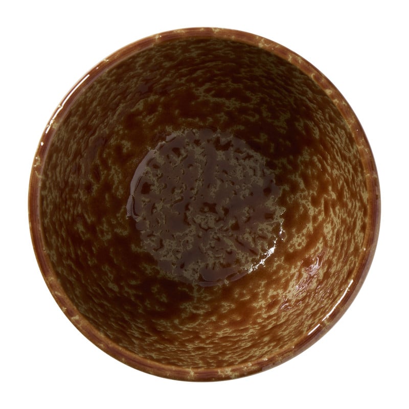 Schaaltje gevlekt klein - bruin - ø11.2x7.1 cm