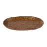 Schaal gevlekt laag - bruin - 3.3x28.2x20 cm