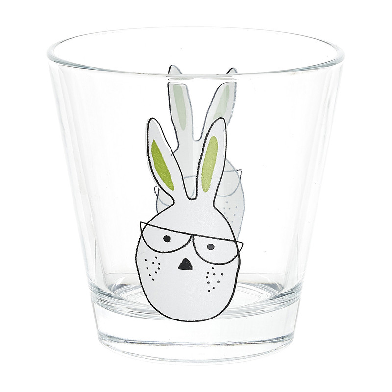 Glas paashaas - groen - 250 ml