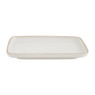 Tapas bordje met bruine rand - 14x10 cm