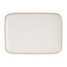 Tapas bordje met bruine rand - 20,5x14,5 cm