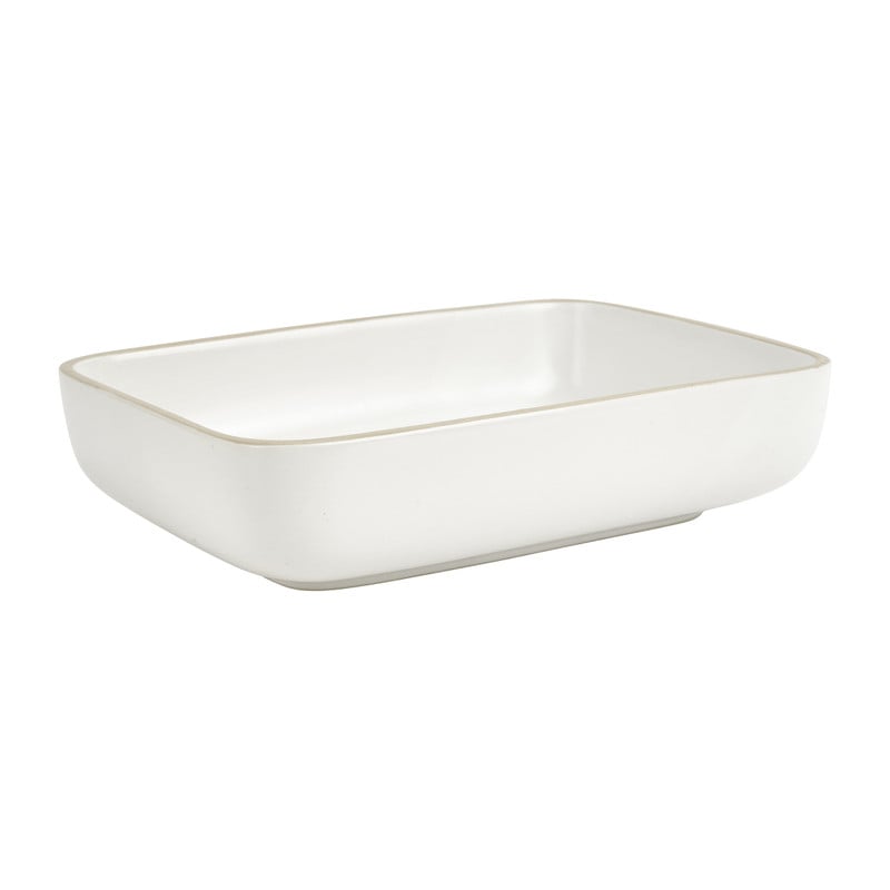 Tapas schaaltje met bruine rand - 20.5x14.5 cm