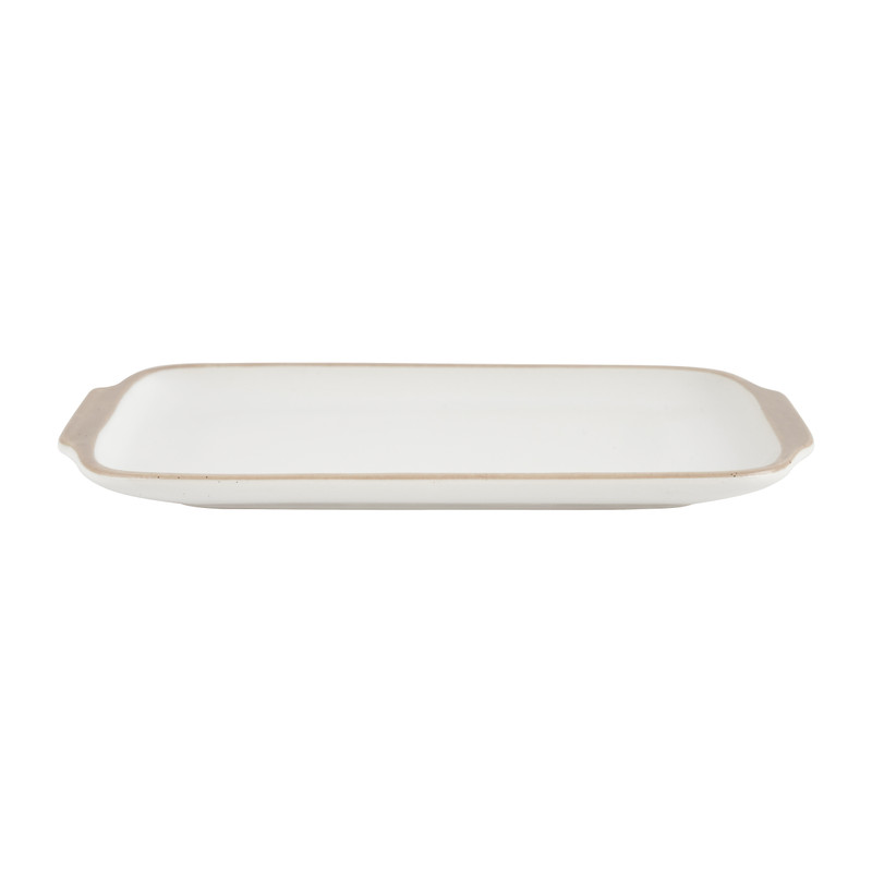 Tapas bordje met bruine rand - 20x10 cm